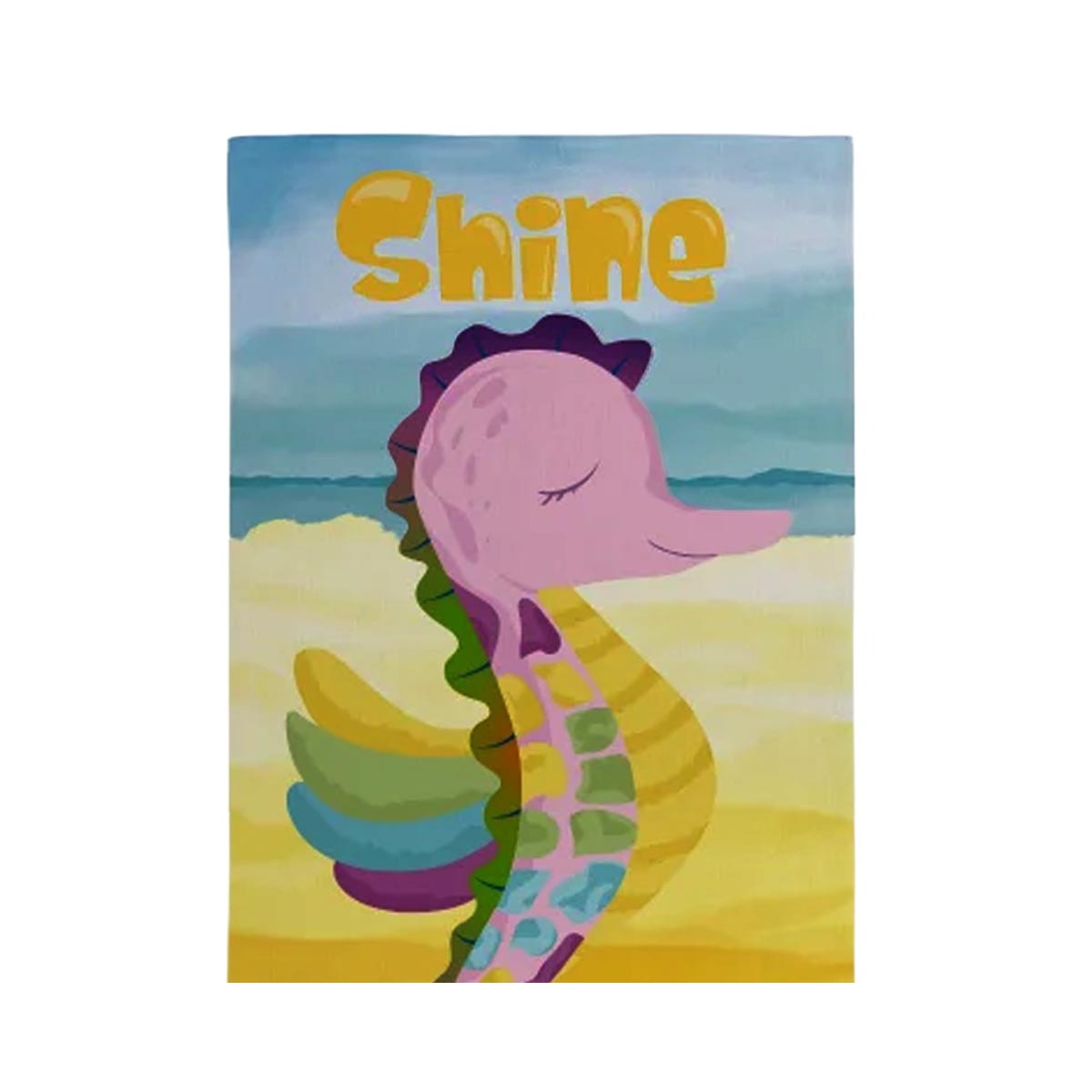 Toalha Teka Felpuda Banho Candy Cavalo Marinho Toalha Teka Felpuda Banho Candy Cavalo Marinho