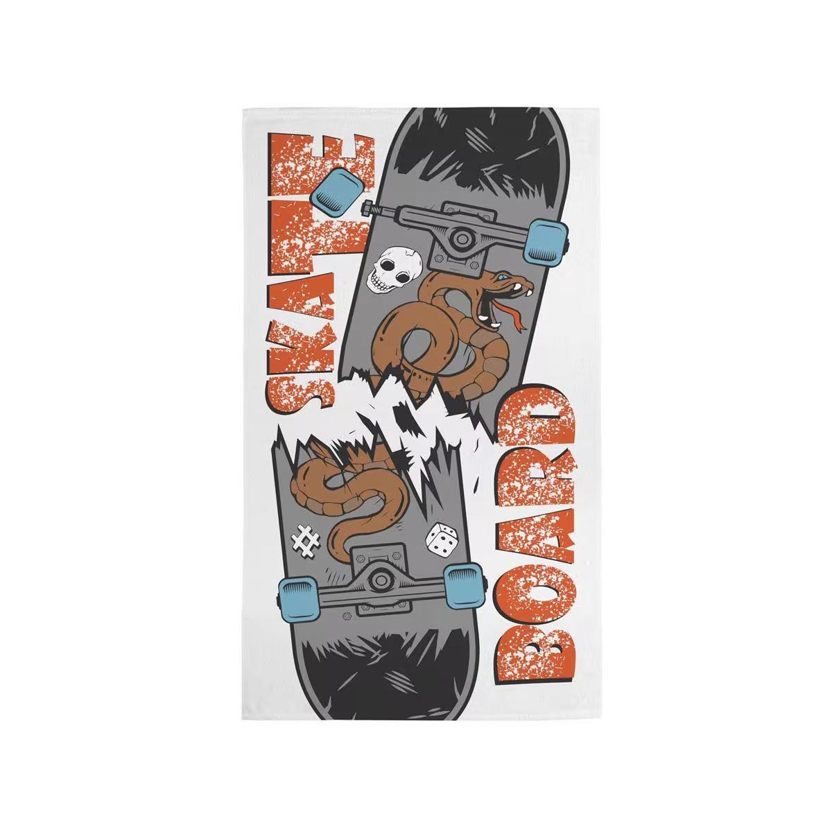 Toalha Teka Felpuda Banho Candy Skate Toalha Teka Felpuda Banho Candy Skate