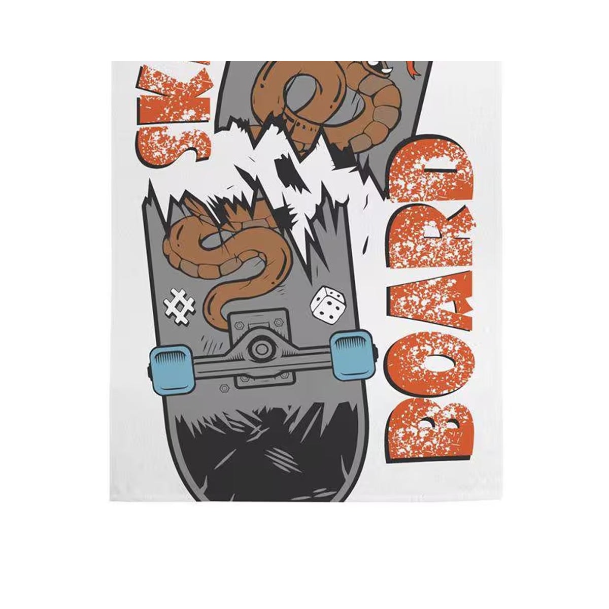 Toalha Teka Felpuda Banho Candy Skate