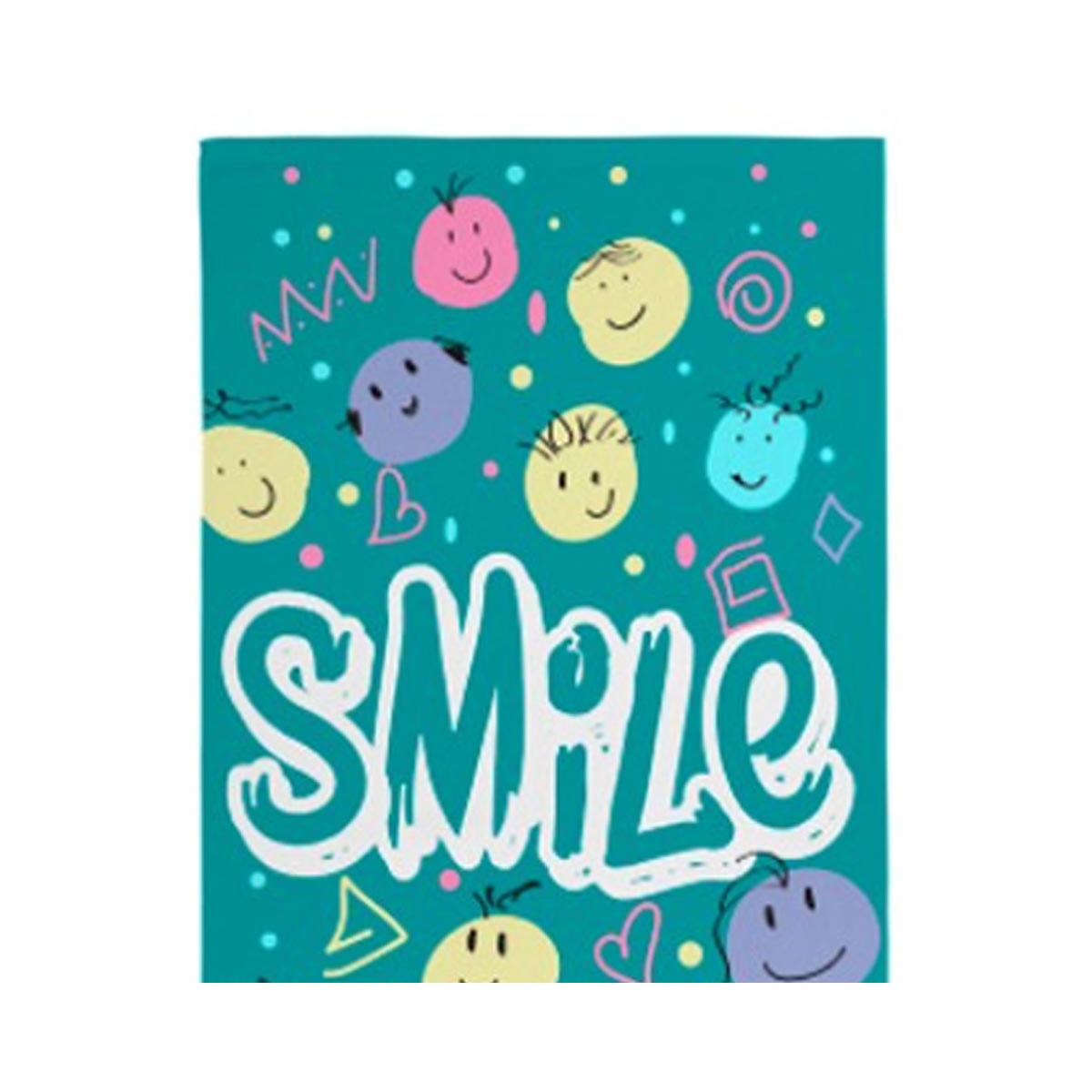 Toalha Teka Felpuda Banho Candy Smile Toalha Teka Felpuda Banho Candy Smile