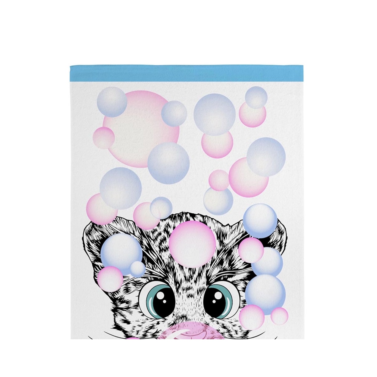 Toalha Teka Felpuda Banho Infantil Candy Gato Toalha Teka Felpuda Banho Infantil Candy Gato