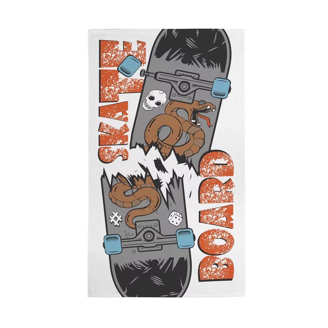 Toalha Teka Felpuda Banho Infantil Candy Skate Toalha Teka Felpuda Banho Infantil Candy Skate