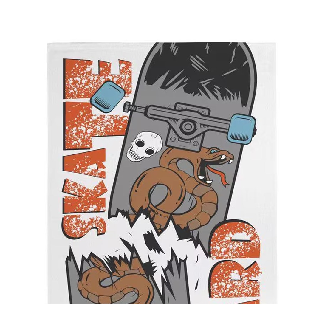 Toalha Teka Felpuda Banho Infantil Candy Skate Toalha Teka Felpuda Banho Infantil Candy Skate
