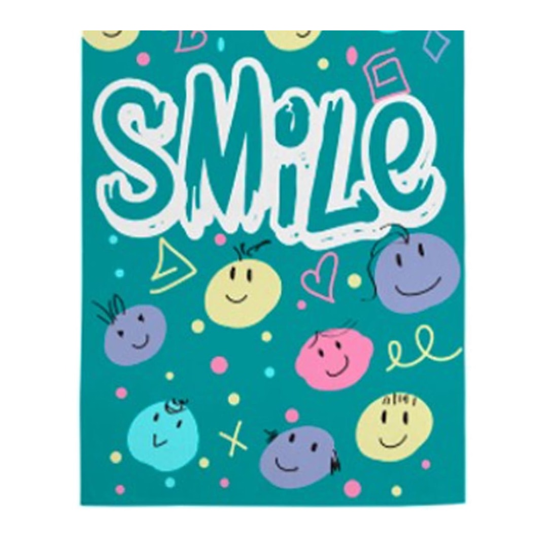 Toalha Teka Felpuda Banho Infantil Candy Smile Toalha Teka Felpuda Banho Infantil Candy Smile