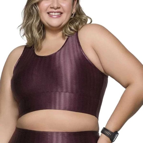 Detalhe - Top 3D Selene 24901 Marsala