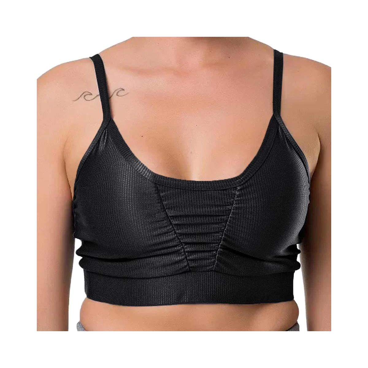 Top Elite Fitness Feminino 129206 Preto Top Elite Fitness Feminino 129206 Preto
