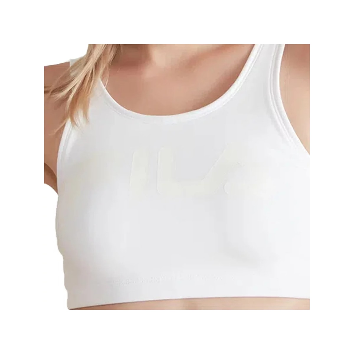 Top Fila Com Bojo Feminino Essential Ii Tr450125 Branco Top Fila Com Bojo Feminino Essential Ii Tr450125 Branco