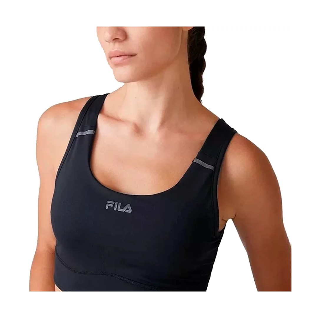 Top Fila Feminino Performance F12r058 Preto/Preto Top Fila Feminino Performance F12r058 Preto/Preto