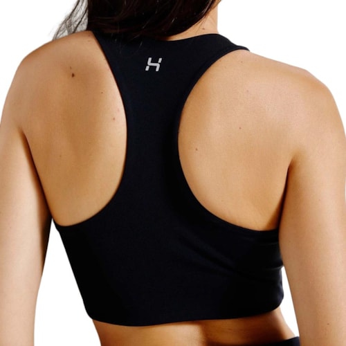 Detalhe - Top Hering Fitness Sem Bojo Sn2k Preto