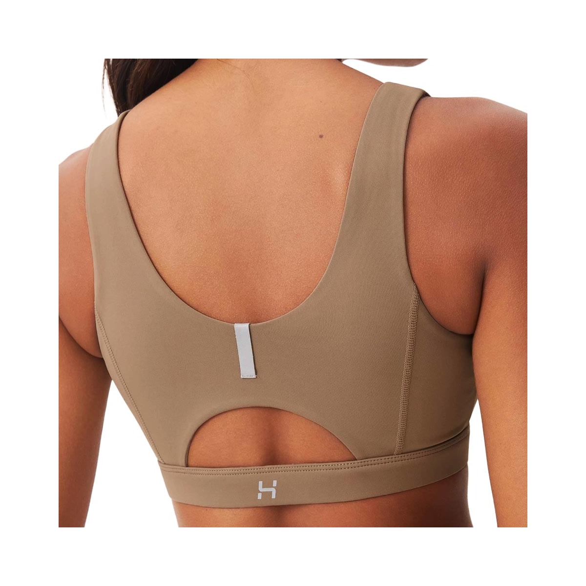 Top Hering Nadador Com Bojo Removível Sc6x Bege Escuro