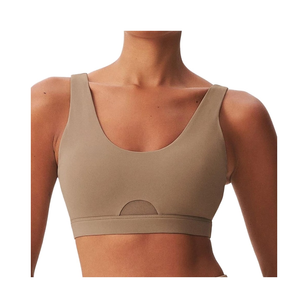 Top Hering Nadador Com Bojo Removível Sc6x Bege Escuro Top Hering Nadador Com Bojo Removível Sc6x Bege Escuro