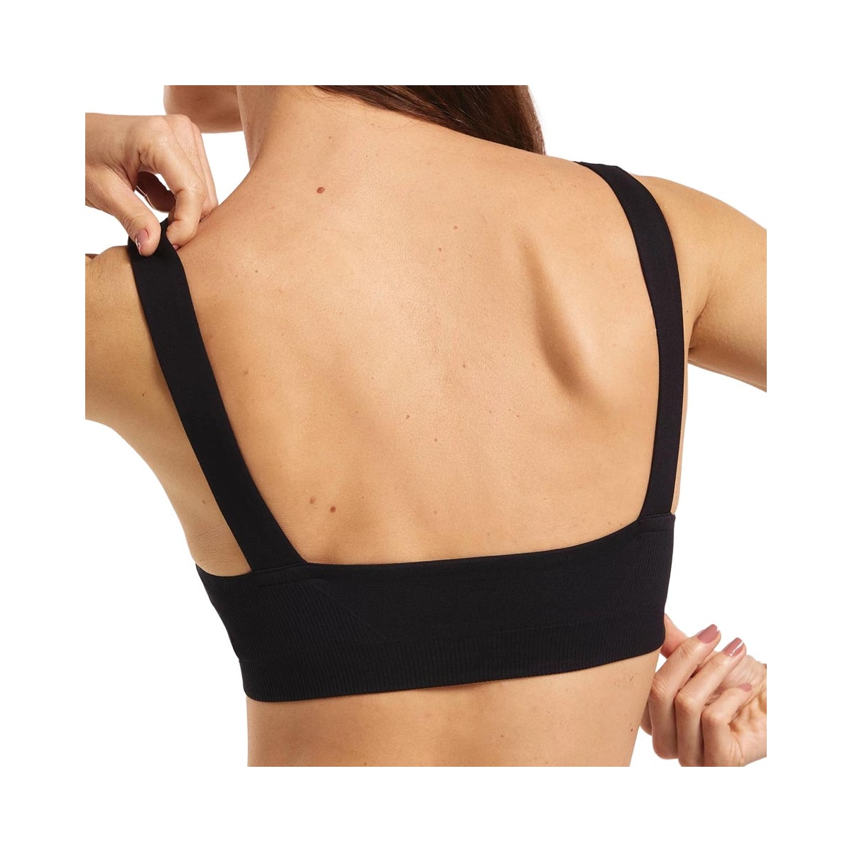 Top Hering Sem Costura Com Bojo Sc8y Preto