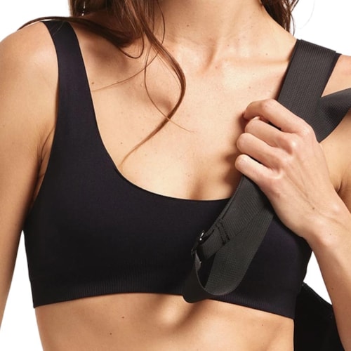 Top Hering Sem Costura Com Bojo Sc8y Preto