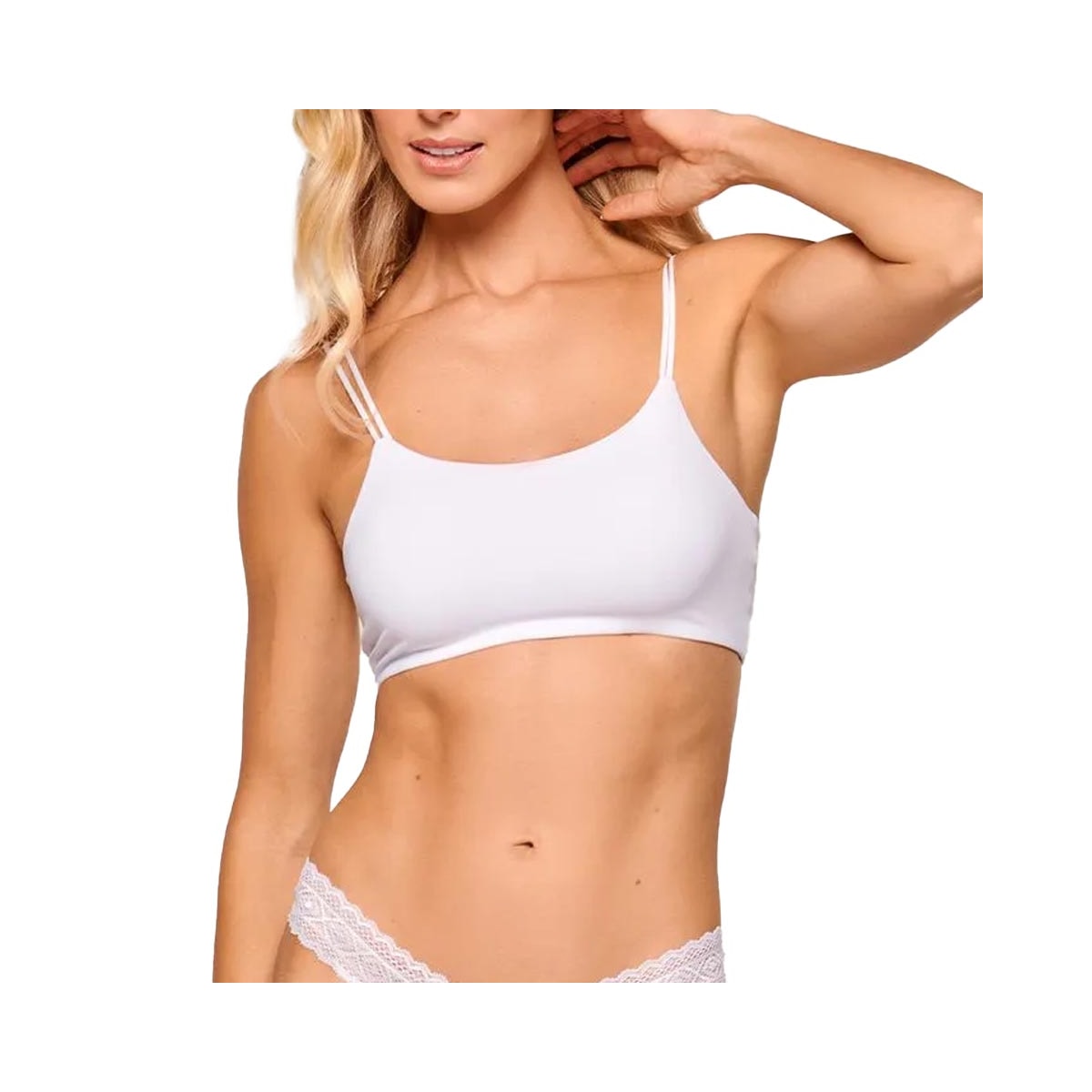Top Liebe Bojo Removível Lycra 103802 Branco