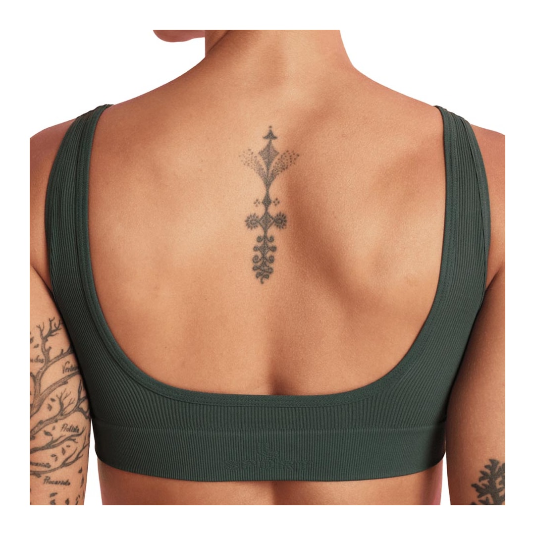 Top Lupo Feminino Canelado Seamless Sem Bojo 71914 Verde