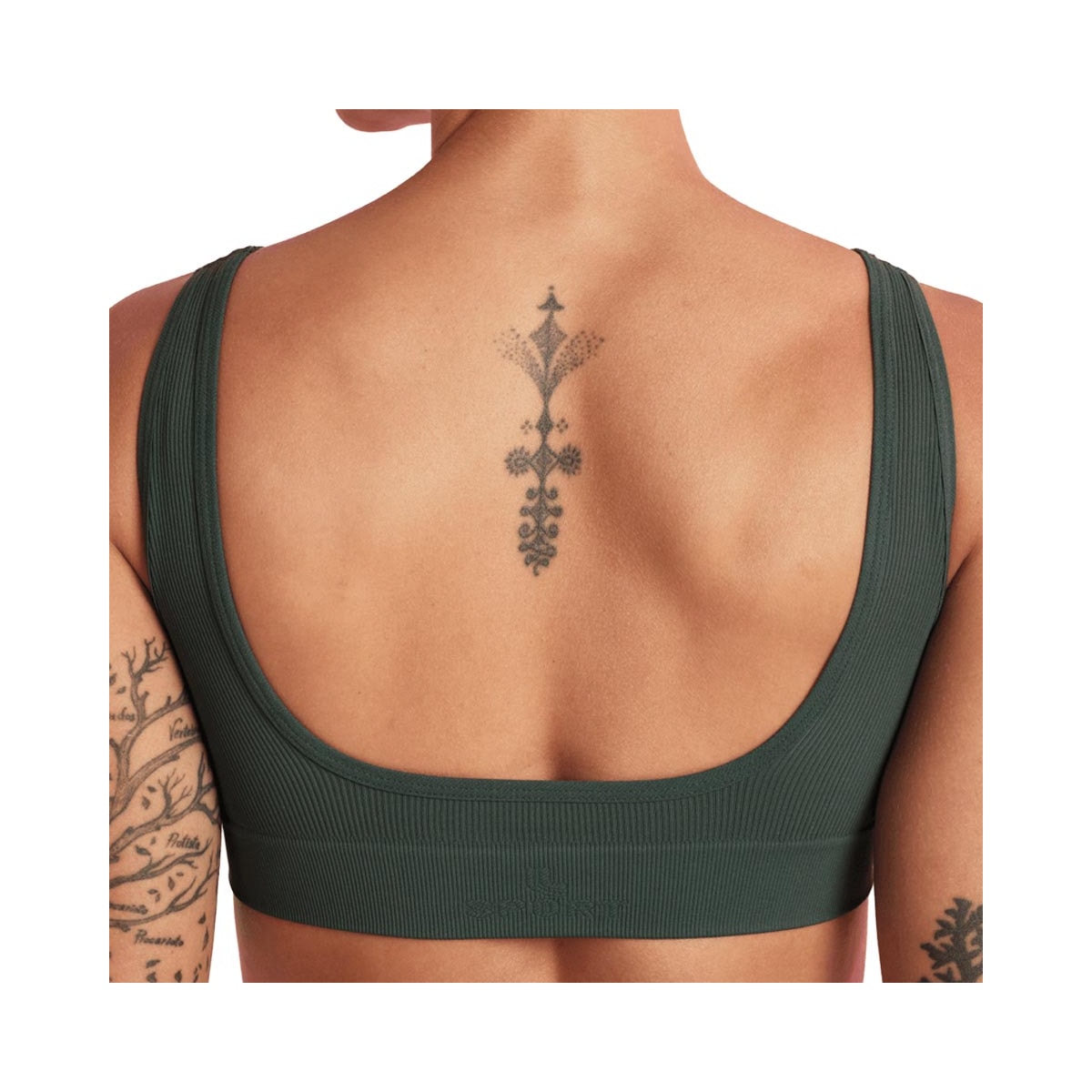 Top Lupo Feminino Canelado Seamless Sem Bojo 71914 Verde