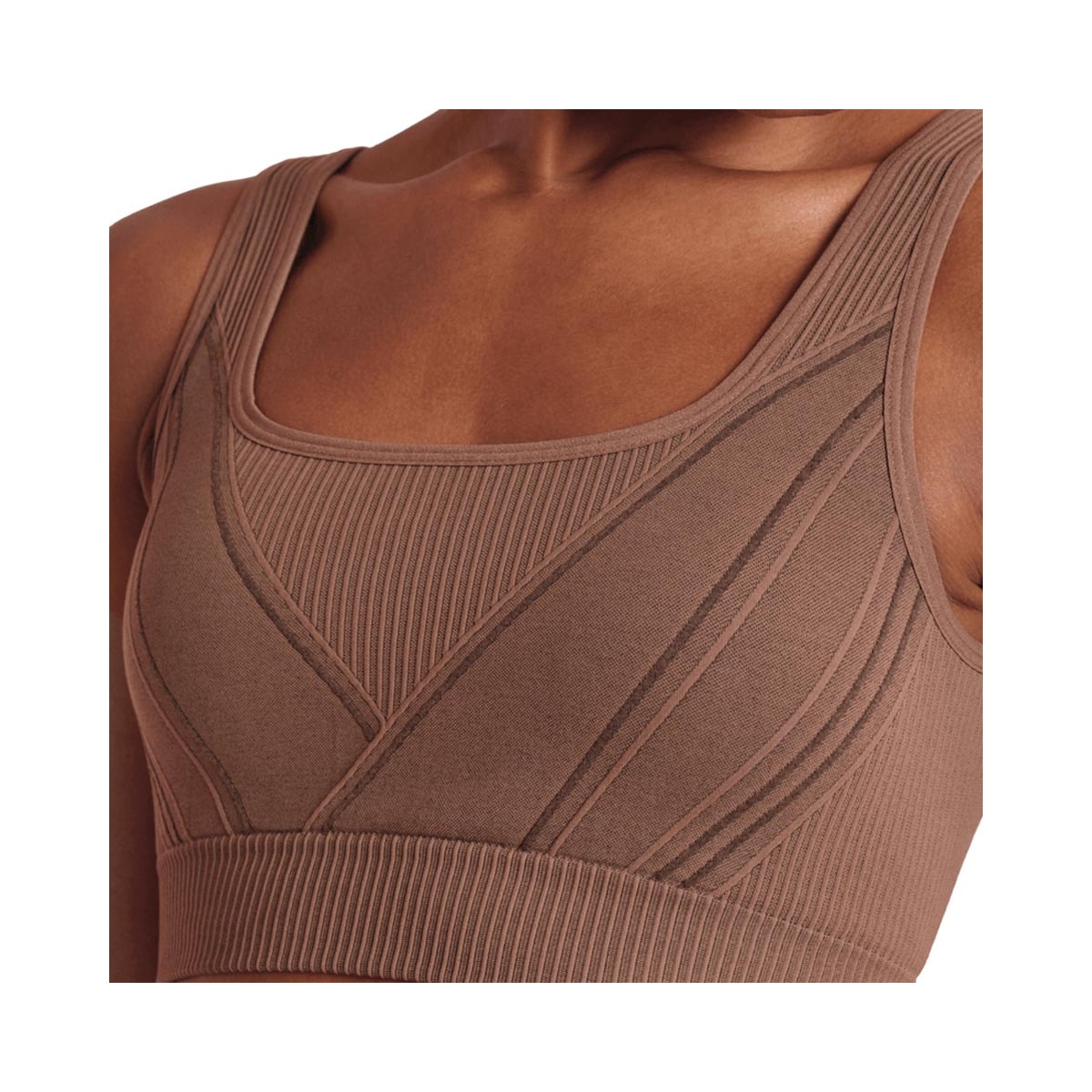 Top Lupo Fitness Sem Bojo 71926 Castanho Top Lupo Fitness Sem Bojo 71926 Castanho