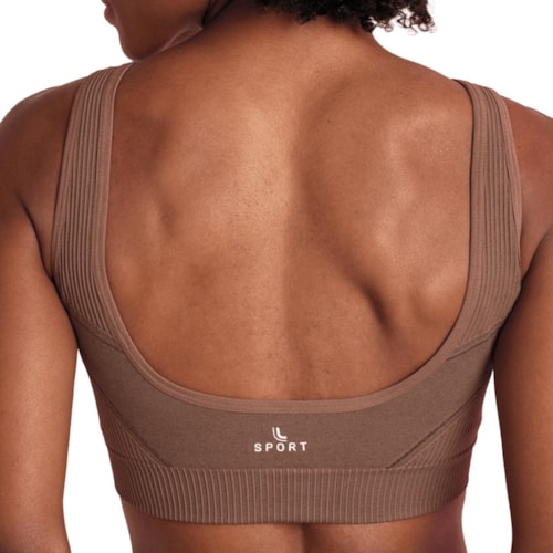 Detalhe - Top Lupo Fitness Sem Bojo 71926 Castanho