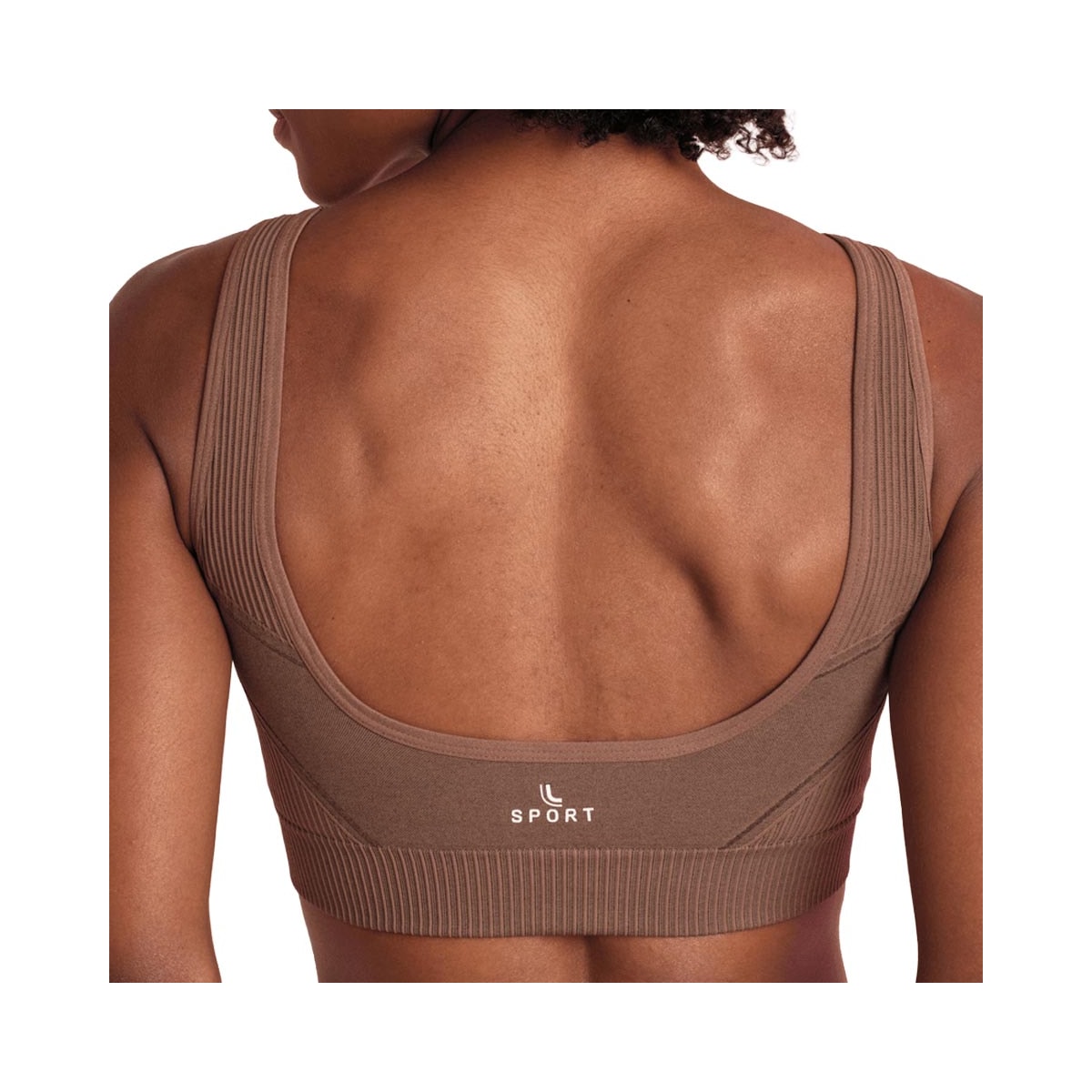 Top Lupo Fitness Sem Bojo 71926 Castanho Top Lupo Fitness Sem Bojo 71926 Castanho