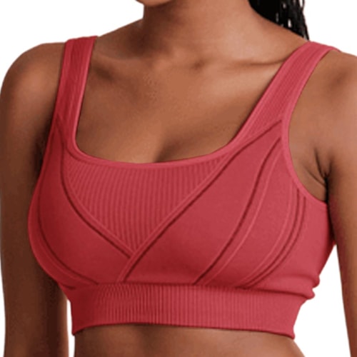 Detalhe - Top Lupo Fitness Sem Bojo 71926 Goiaba