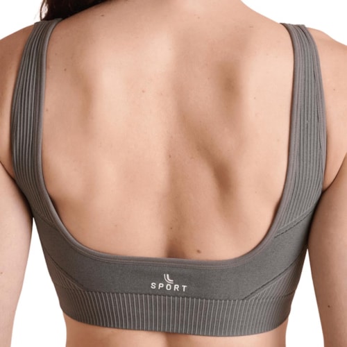 Detalhe - Top Lupo Fitness Sem Bojo 71926 Grafite