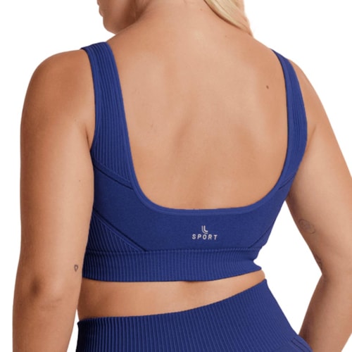 Detalhe - Top Lupo Fitness Sem Bojo 71926 Marinho