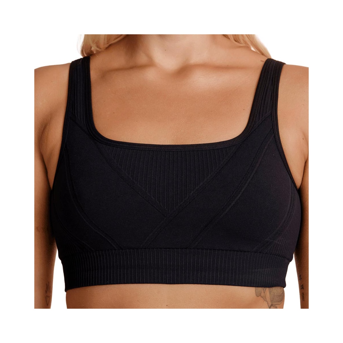 Top Lupo Fitness Sem Bojo 71926 Preta Top Lupo Fitness Sem Bojo 71926 Preta