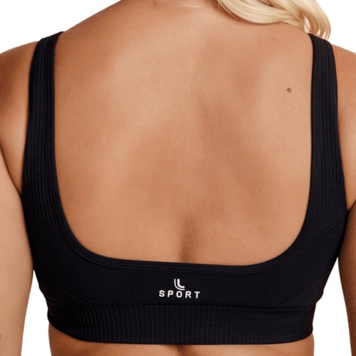 Detalhe - Top Lupo Fitness Sem Bojo 71926 Preta