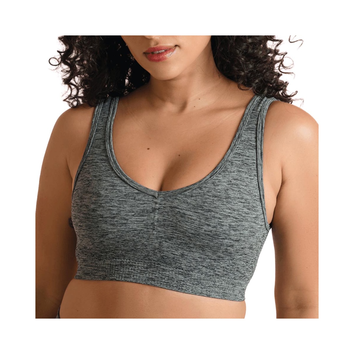 Top Lupo Ginástica Sem Bojo 71925 Cinza