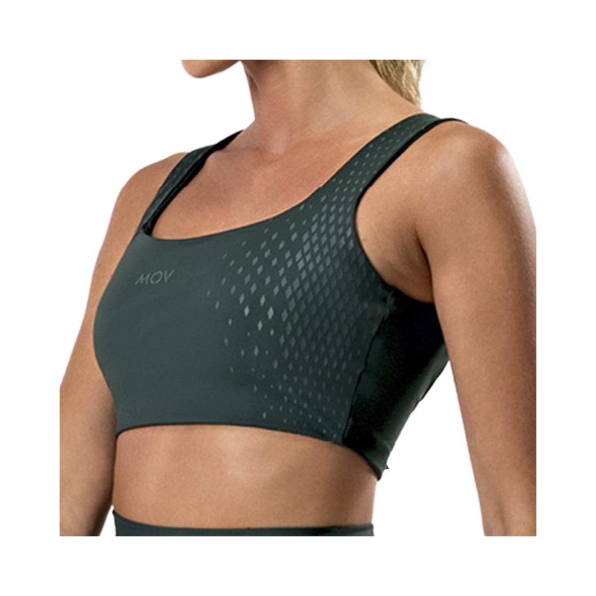 Top Mov Fitness Com Bojo Removível M0389 Floresta Top Mov Fitness Com Bojo Removível M0389 Floresta