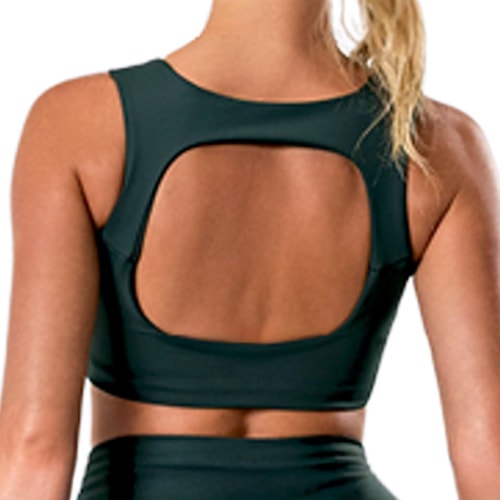 Detalhe - Top Mov Fitness Com Bojo Removível M0389 Floresta