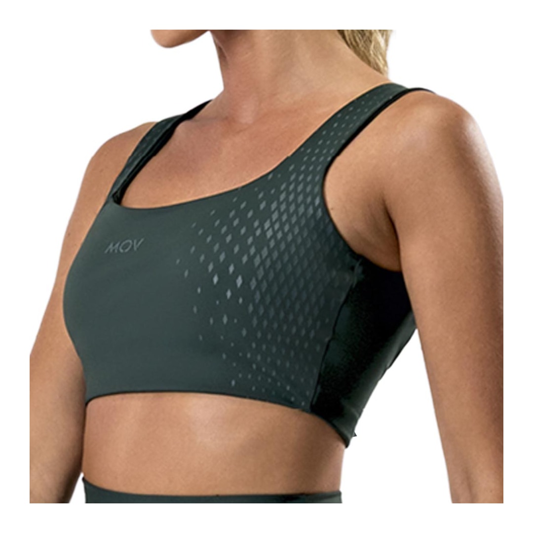 Top Mov Fitness Com Bojo Removível M0389 Floresta Top Mov Fitness Com Bojo Removível M0389 Floresta