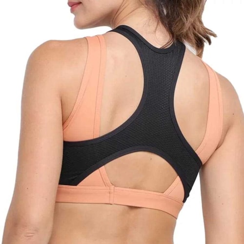 Detalhe - Top Rainha Feminino Pro 4420097 Cocada/Preto