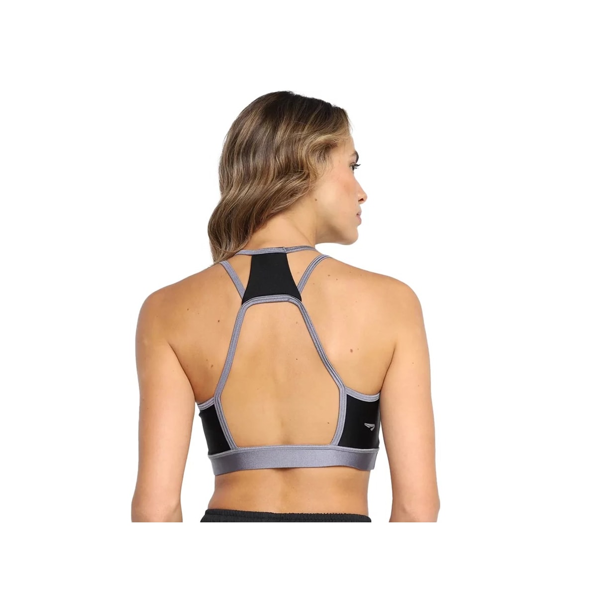 Top Rainha Feminino Shine 4421015 Preto/Prata