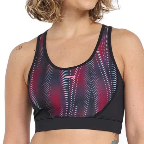 Top Rainha Feminino Tech 4421020 Preto