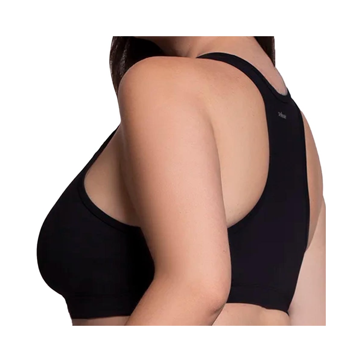 Top Selene Básico Fitness Plus Size 24915 Preto Top Selene Básico Fitness Plus Size 24915 Preto