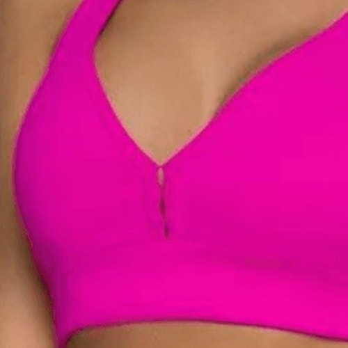 Detalhe - Top Selene Fitness Com Bojo Removível 24842 Pink