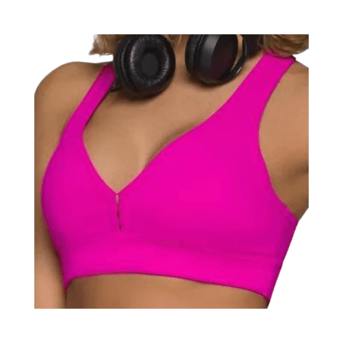 Top Selene Fitness Com Bojo Removível 24842 Pink Top Selene Fitness Com Bojo Removível 24842 Pink
