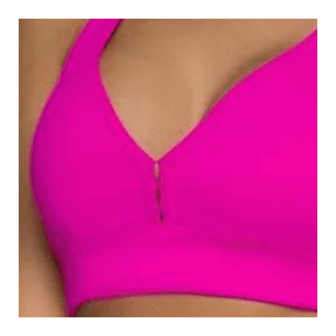 Top Selene Fitness Com Bojo Removível 24842 Pink Top Selene Fitness Com Bojo Removível 24842 Pink