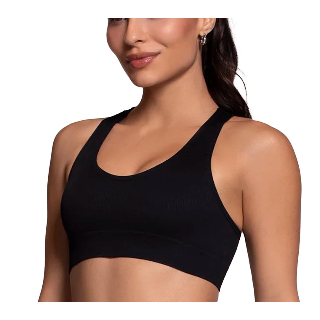 Top Selene Fitness Sem Bojo 20916 Preto Top Selene Fitness Sem Bojo 20916 Preto
