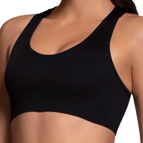 Detalhe - Top Selene Fitness Sem Bojo 20916 Preto
