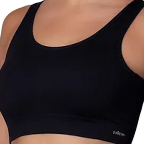 Detalhe - Top Selene Fitness Sem Bojo 20917 Preto