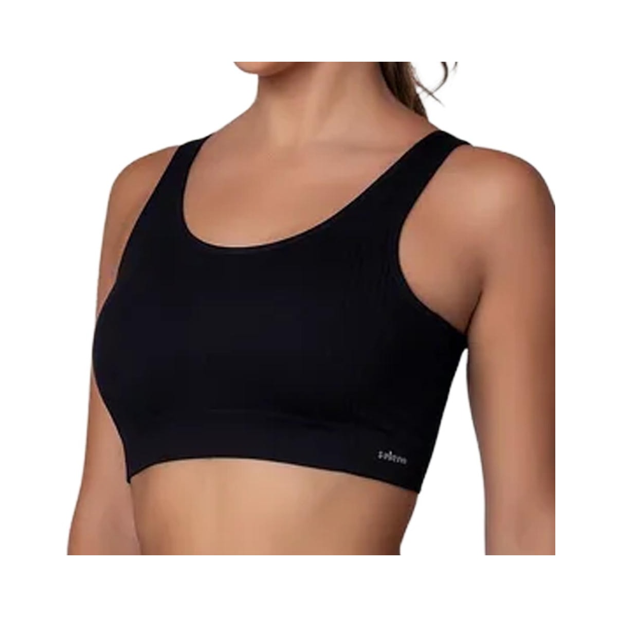 Top Selene Fitness Sem Bojo 20917 Preto Top Selene Fitness Sem Bojo 20917 Preto