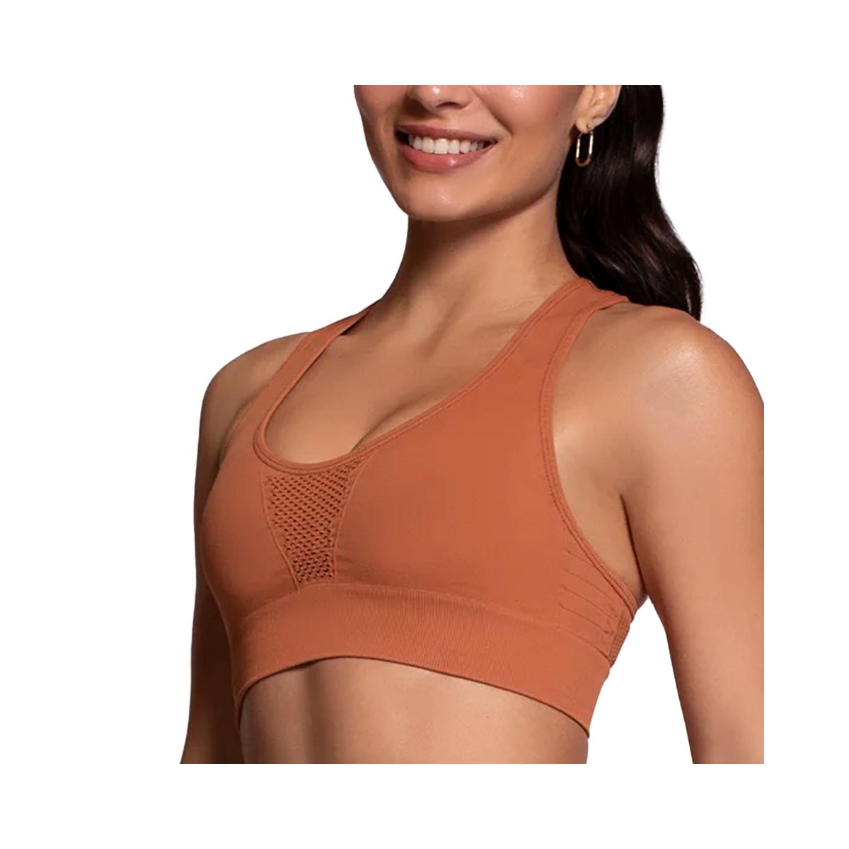Top Selene Fitness Sem Bojo 20962 Caramelo Top Selene Fitness Sem Bojo 20962 Caramelo