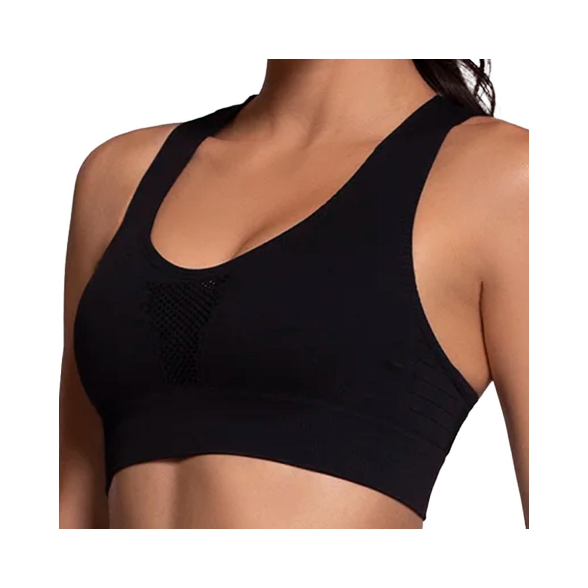 Top Selene Fitness Sem Bojo 20962 Preto Top Selene Fitness Sem Bojo 20962 Preto