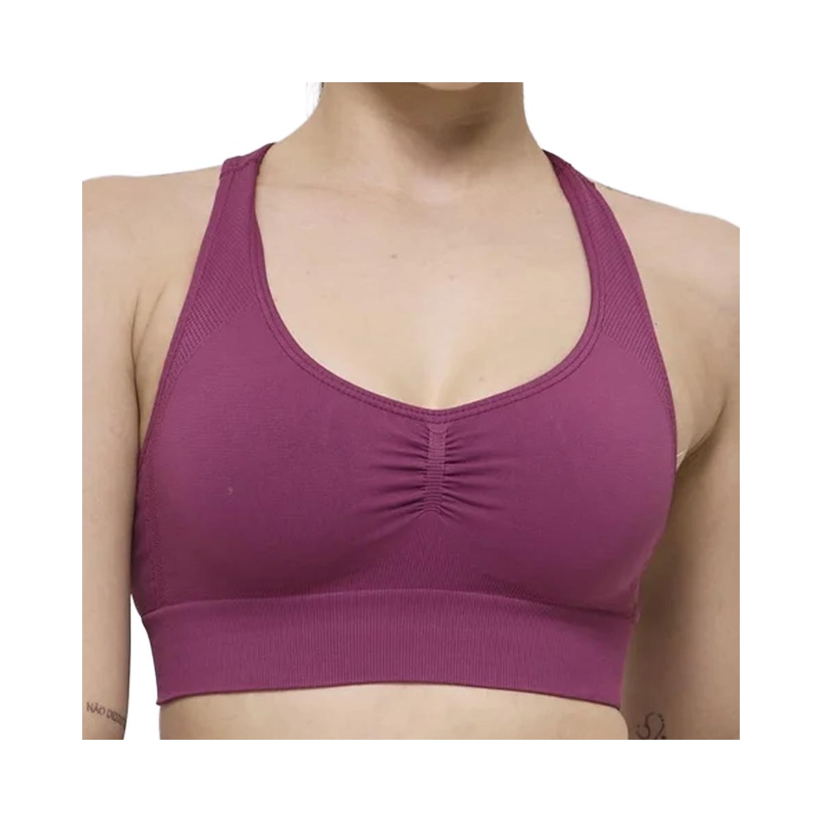 Top Selene Fitness Sem Bojo 20963 Bordo