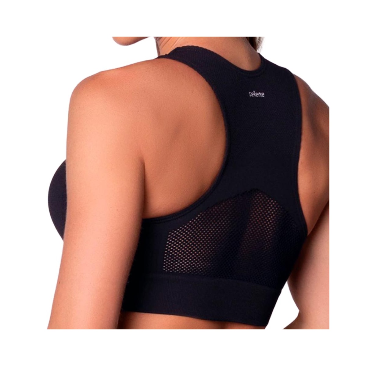 Top Selene Fitness Sem Bojo 20963 Preto Top Selene Fitness Sem Bojo 20963 Preto