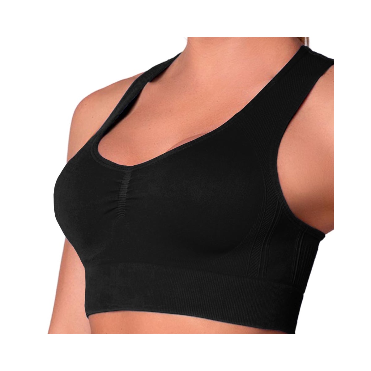 Top Selene Fitness Sem Bojo 20963 Preto Top Selene Fitness Sem Bojo 20963 Preto