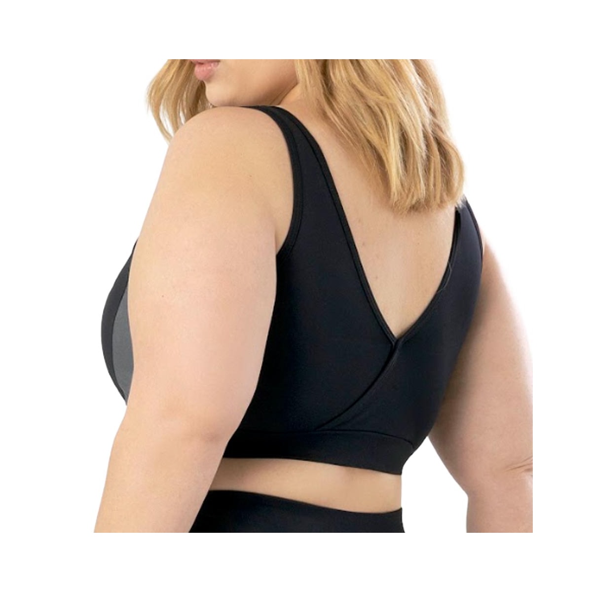 Top Selene Fitness Sem Bojo 24916 Preto/Chumbo Top Selene Fitness Sem Bojo 24916 Preto/Chumbo