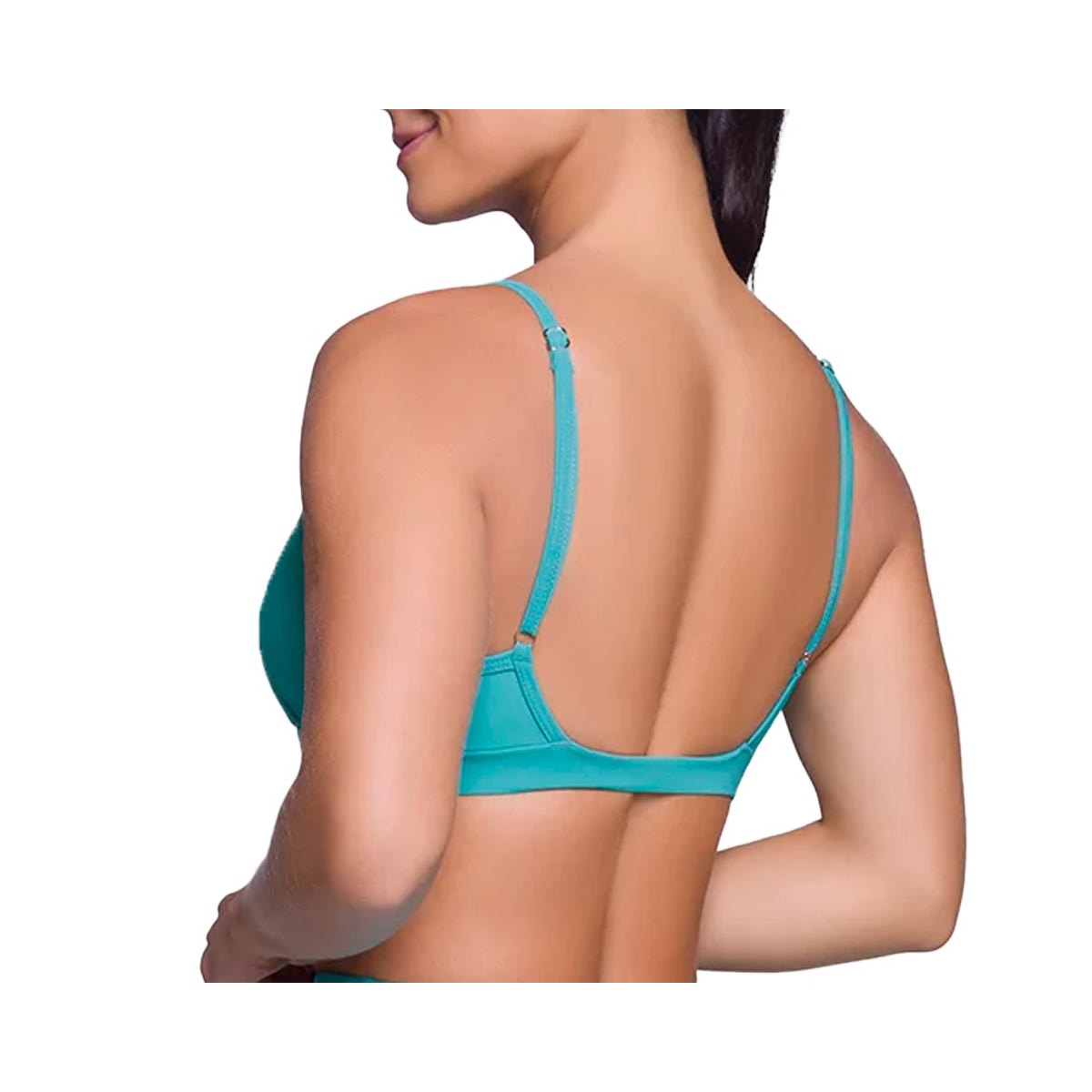 Top Selene Ginástica Com Bojo 24640 Azul Top Selene Ginástica Com Bojo 24640 Azul